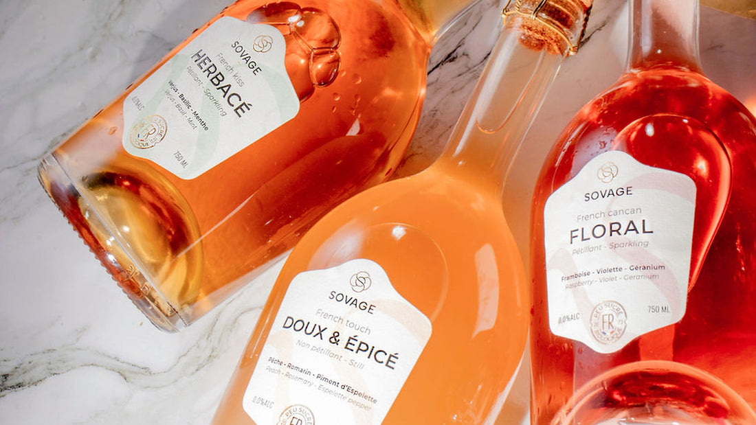 Collection SOVAGE officielle, boissons gastronomiques 0,0 % aux hydrolats